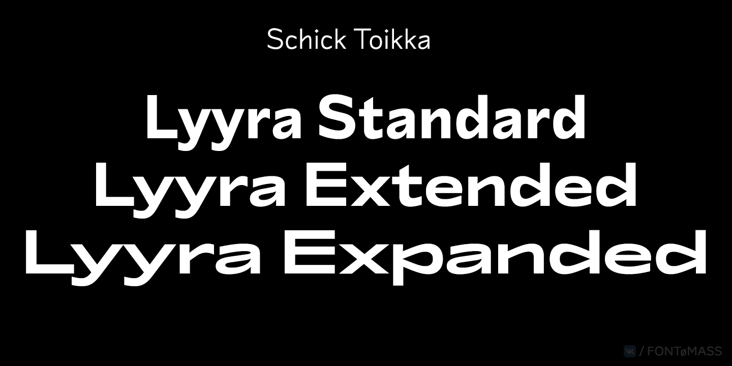 Пример шрифта Lyyra Standard Medium